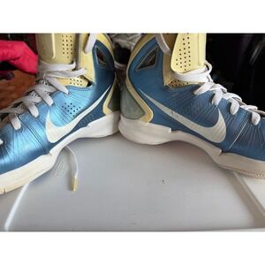 Nike Hyperdunk Basketball Shoes Blue White Gold High Top Sneakers Men's Vintage